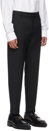 Balmain Black Rolled Cuff Trousers