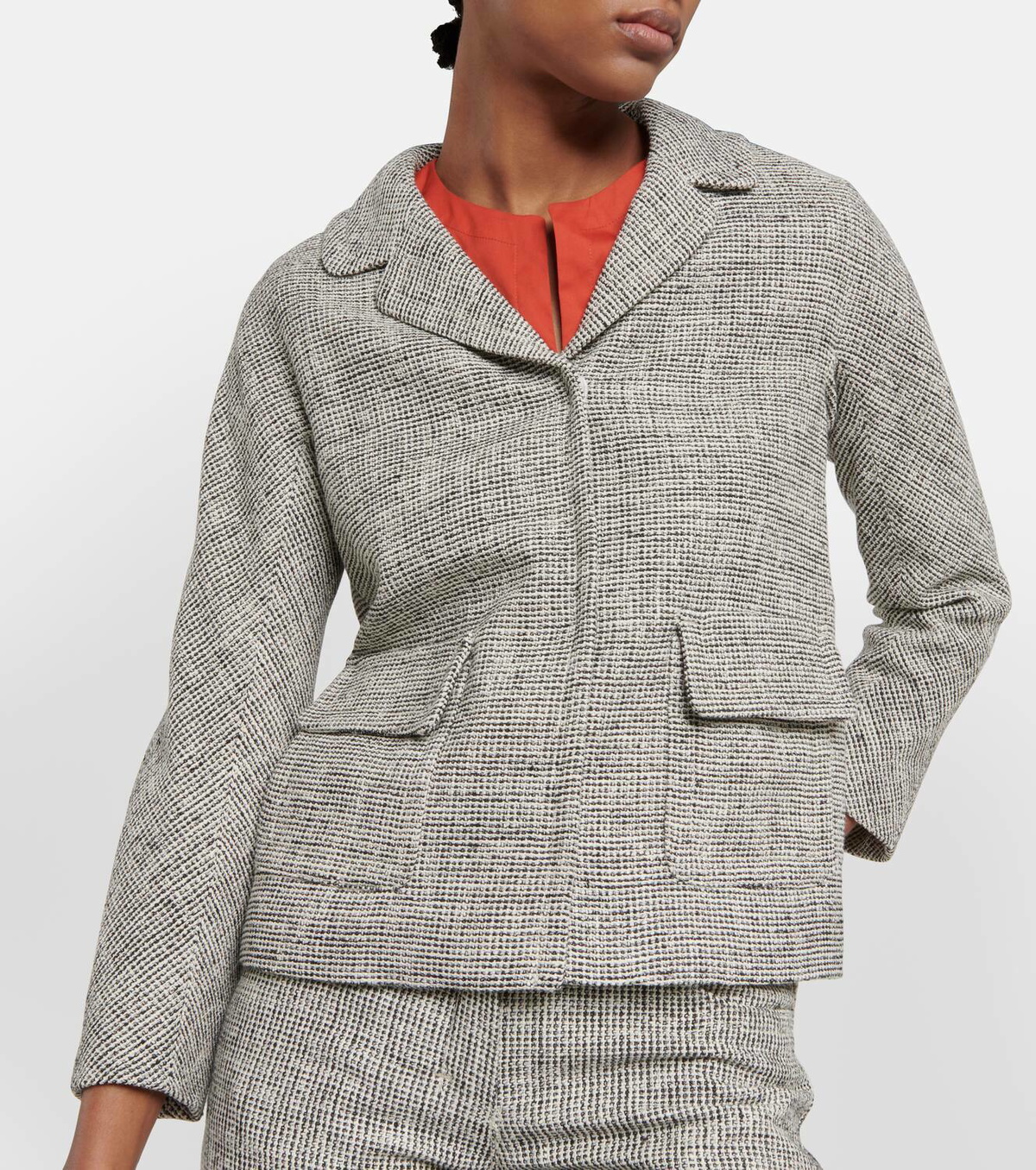 S Max Mara Cotton-blend tweed jacket S Max Mara