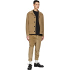 AMI Alexandre Mattiussi Tan Wool and Cashmere Unstructured Jacket