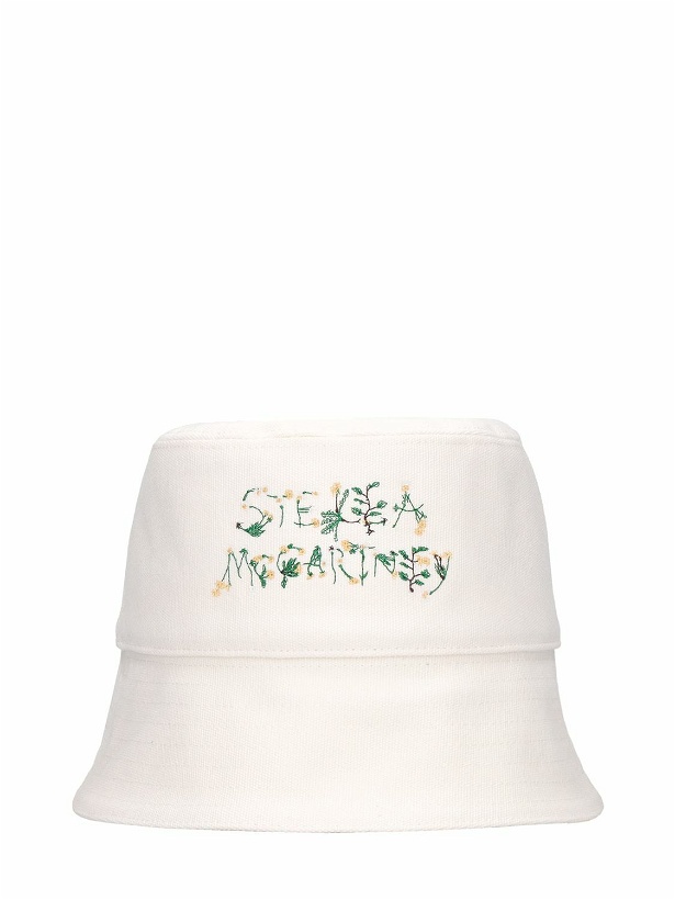 Photo: STELLA MCCARTNEY - Embroidered Logo Cotton Bucket Hat