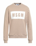 Msgm Mens Sweatshirt in Beige