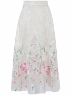 ELIE SAAB - Tulle Embroidered Midi Skirt