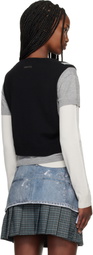 Andersson Bell Gray & Black Tres Over Layered Sweater