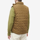 Taion Men's Reversible Down Vest in Olive/Black/Beige