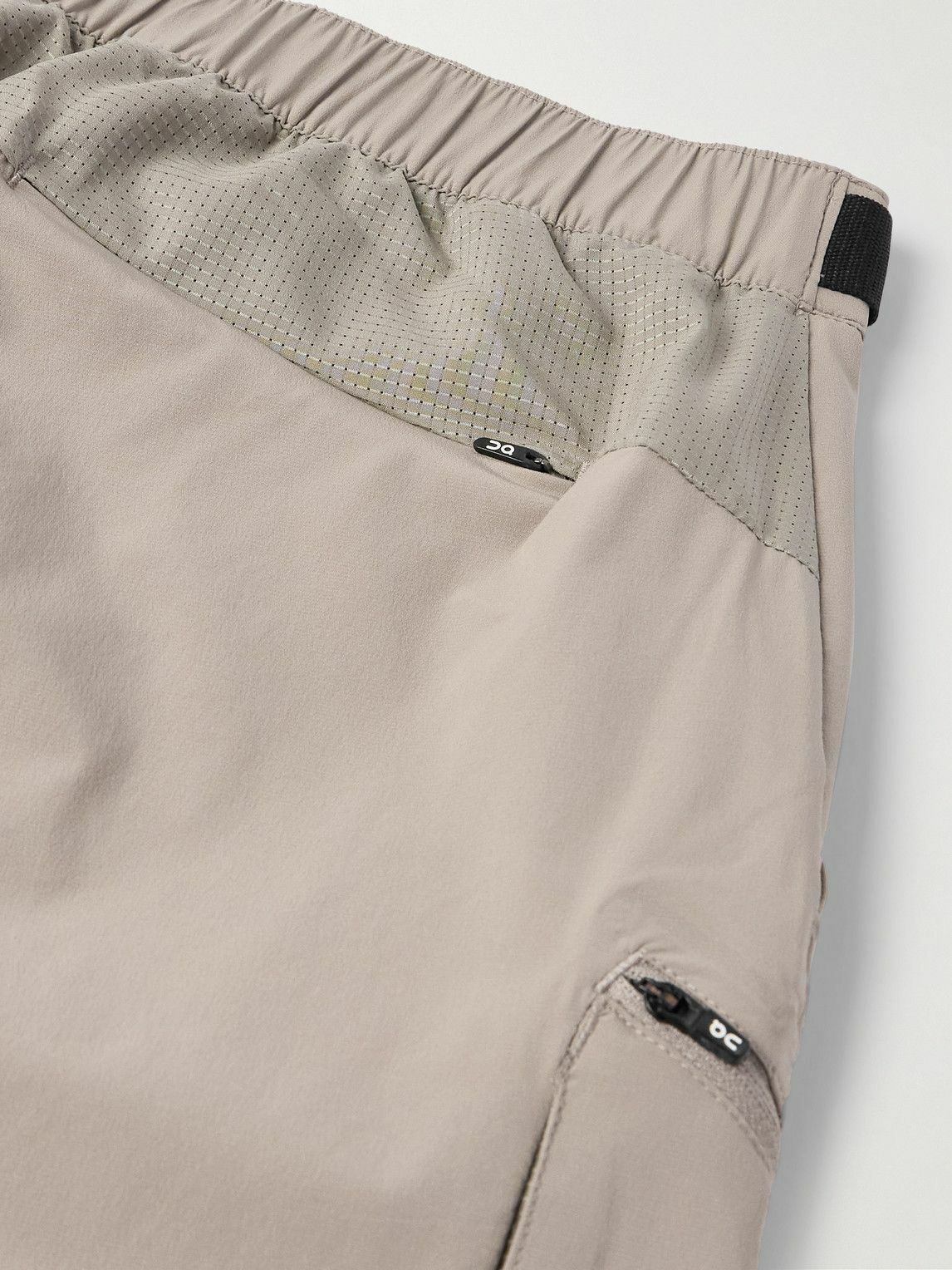 ON - Trek Tapered Ripstop-Trimmed Stretch-Shell Trousers - Neutrals
