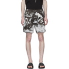 Rick Owens Drkshdw Black and White Dolphins Shorts