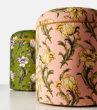 La DoubleJ Baba' floral canvas pouf