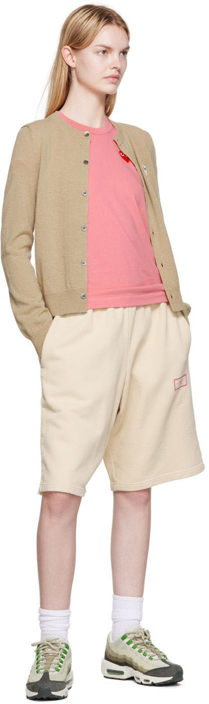 COMME des GARÇONS PLAY Pink Heart Patch T-Shirt