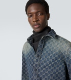 Gucci GG cotton and silk pocket square