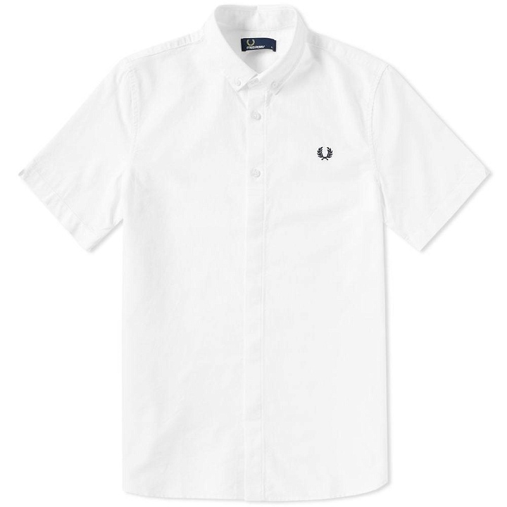 Photo: Fred Perry Classic Short Sleeve Oxford Shirt White