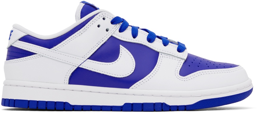 Photo: Nike Blue & White Dunk Low Sneakers