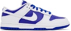 Nike Blue & White Dunk Low Sneakers