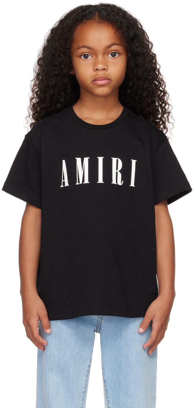 AMIRI Kids Black Bonded T-Shirt Amiri