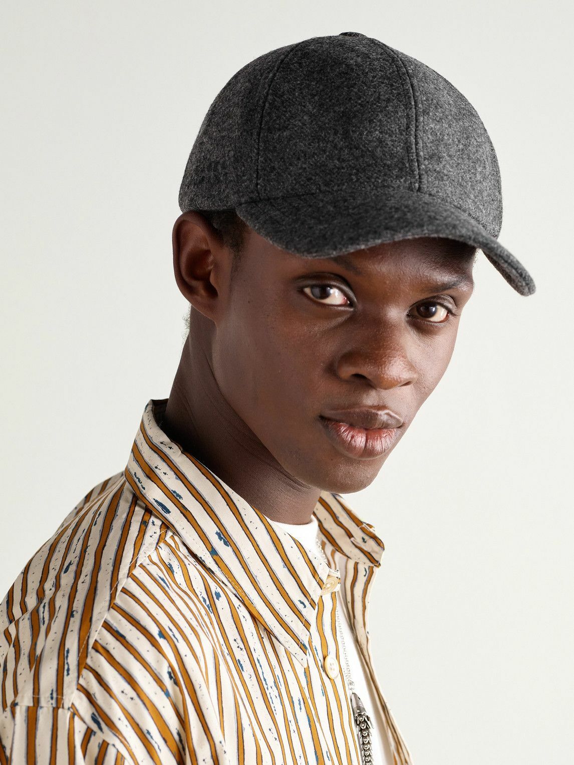 Marant - Tomas Logo-Embroidered Virgin Wool Baseball Cap - Gray