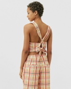 Melody Ehsani Claudia Plaid Vest Multi Tops & Tanks