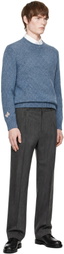 Valentino Gray Wool Trousers