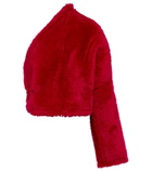 Peter Do - One-shoulder shearling jacket
