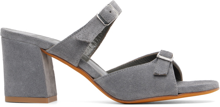 Photo: Maryam Nassir Zadeh Gray Una Heeled Sandals