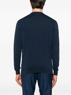 Fedeli Blue Cotton Sweater