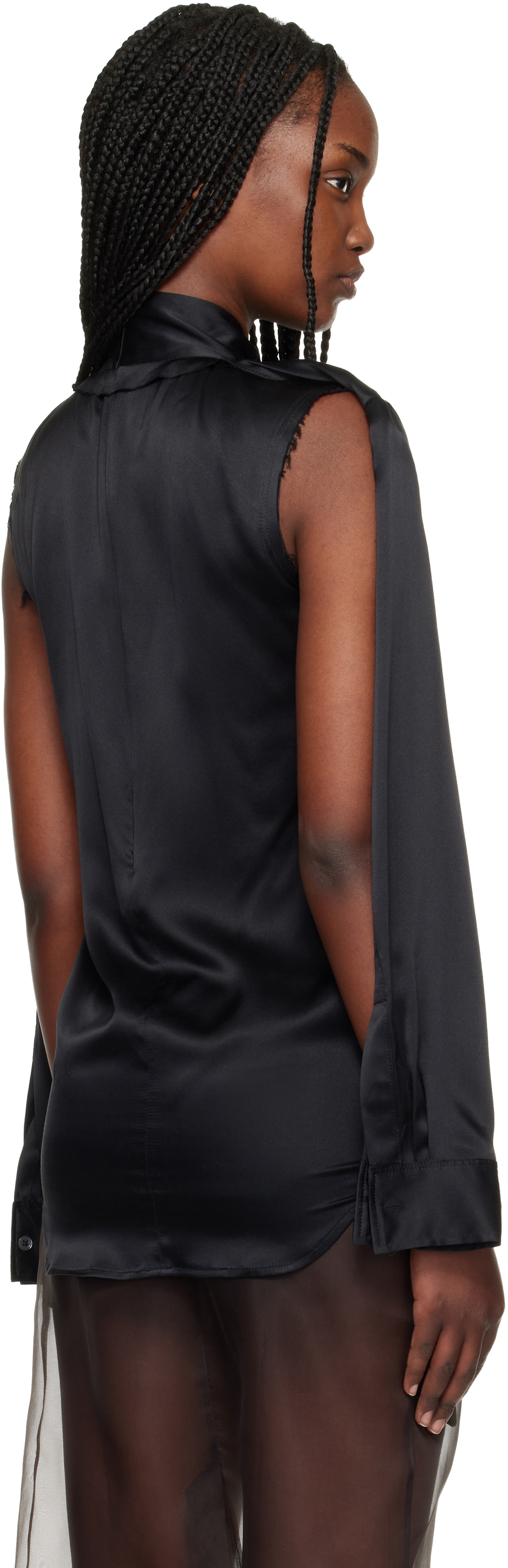 Commission Black Double Blouse
