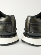 Berluti - Fast Track Venezia Leather Oxford Sneakers - Green