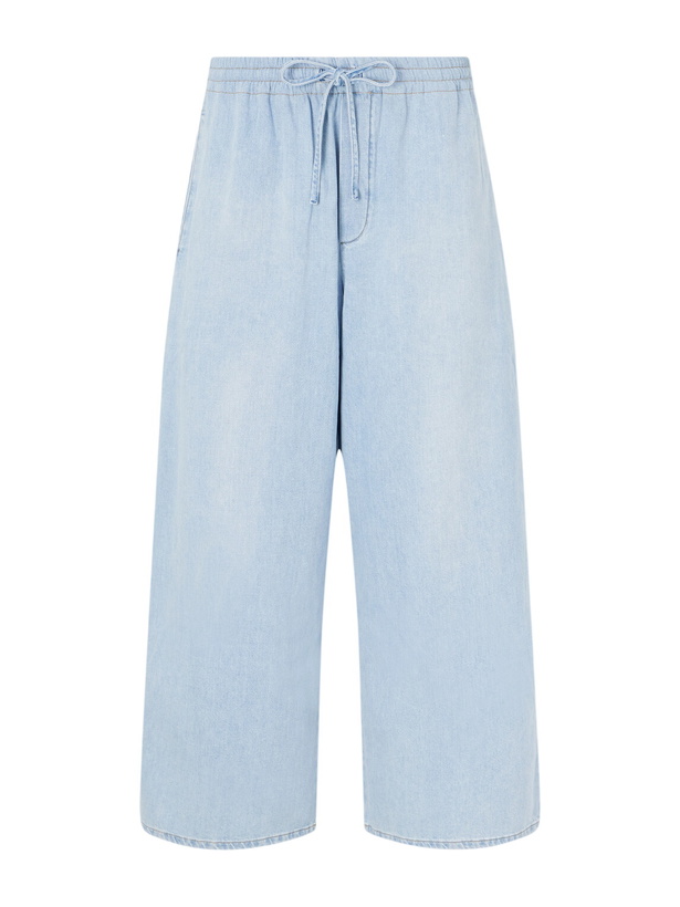 Photo: LOEWE - Paula's Ibiza Wide-Leg Drawstring Jeans - Blue