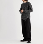 Alexander McQueen - Cable-Knit Mélange Wool and Cashmere-Blend Sweater - Black