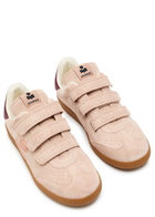 Isabel Marant Beth Panelled Suede Sneakers Pink