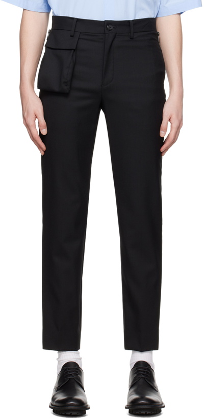 Photo: UNDERCOVER Black Bellows Pocket Trousers