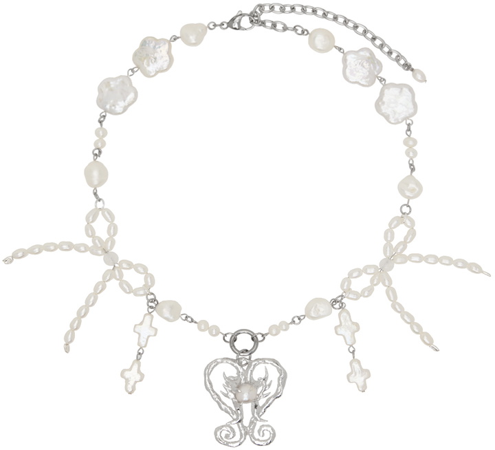 Photo: Harlot Hands Silver Heiress Necklace