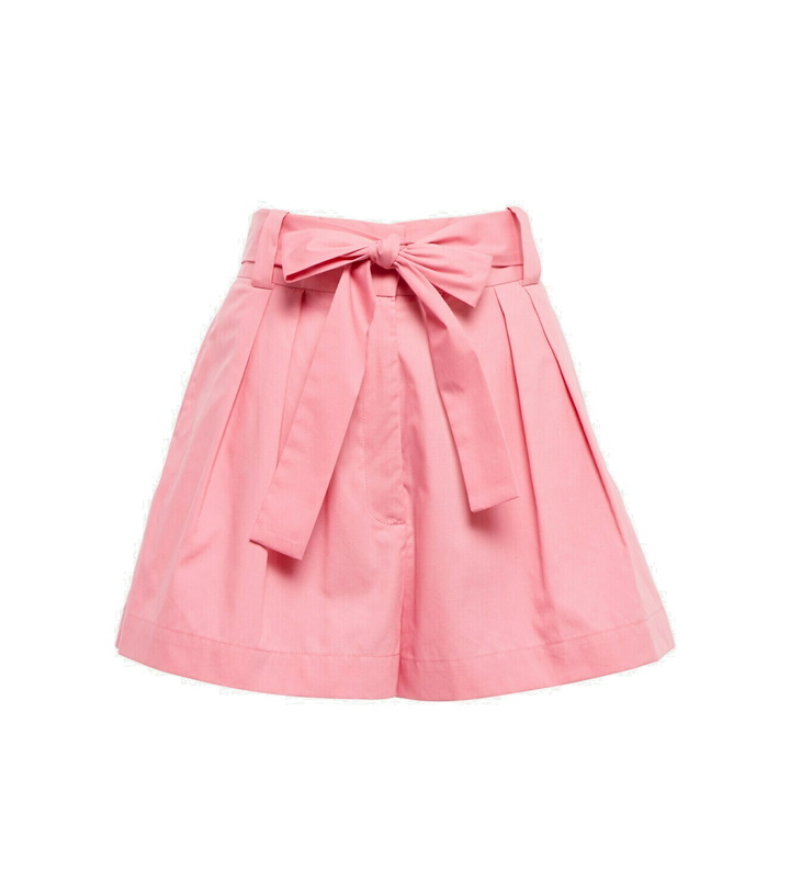 Photo: Oscar de la Renta High-rise wide-leg cotton shorts