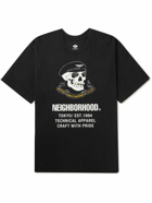 Neighborhood - Harley-Davidson Printed Cotton-Jersey T-Shirt - Black