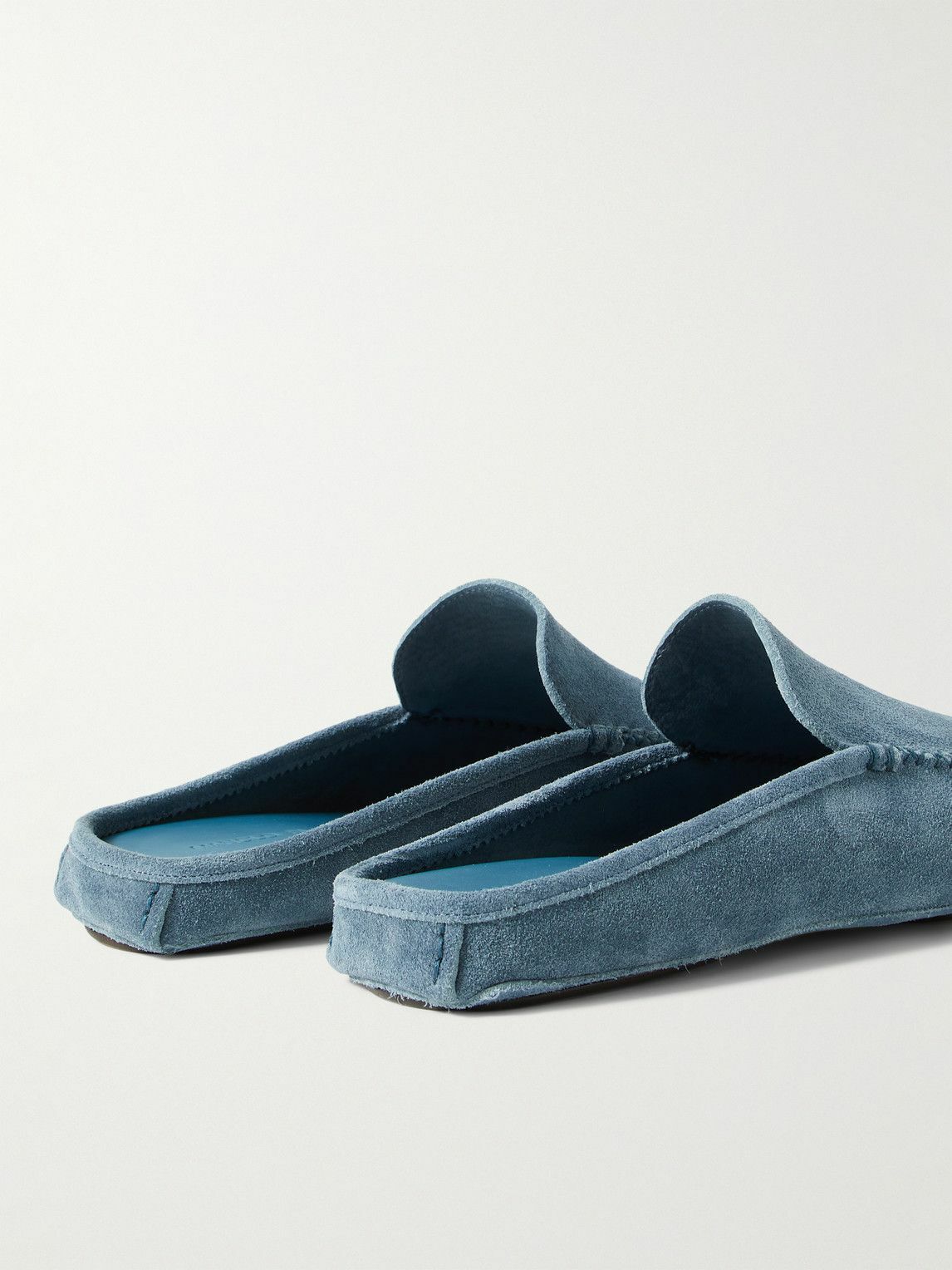 Crawford Shearling-Lined Suede Slippers