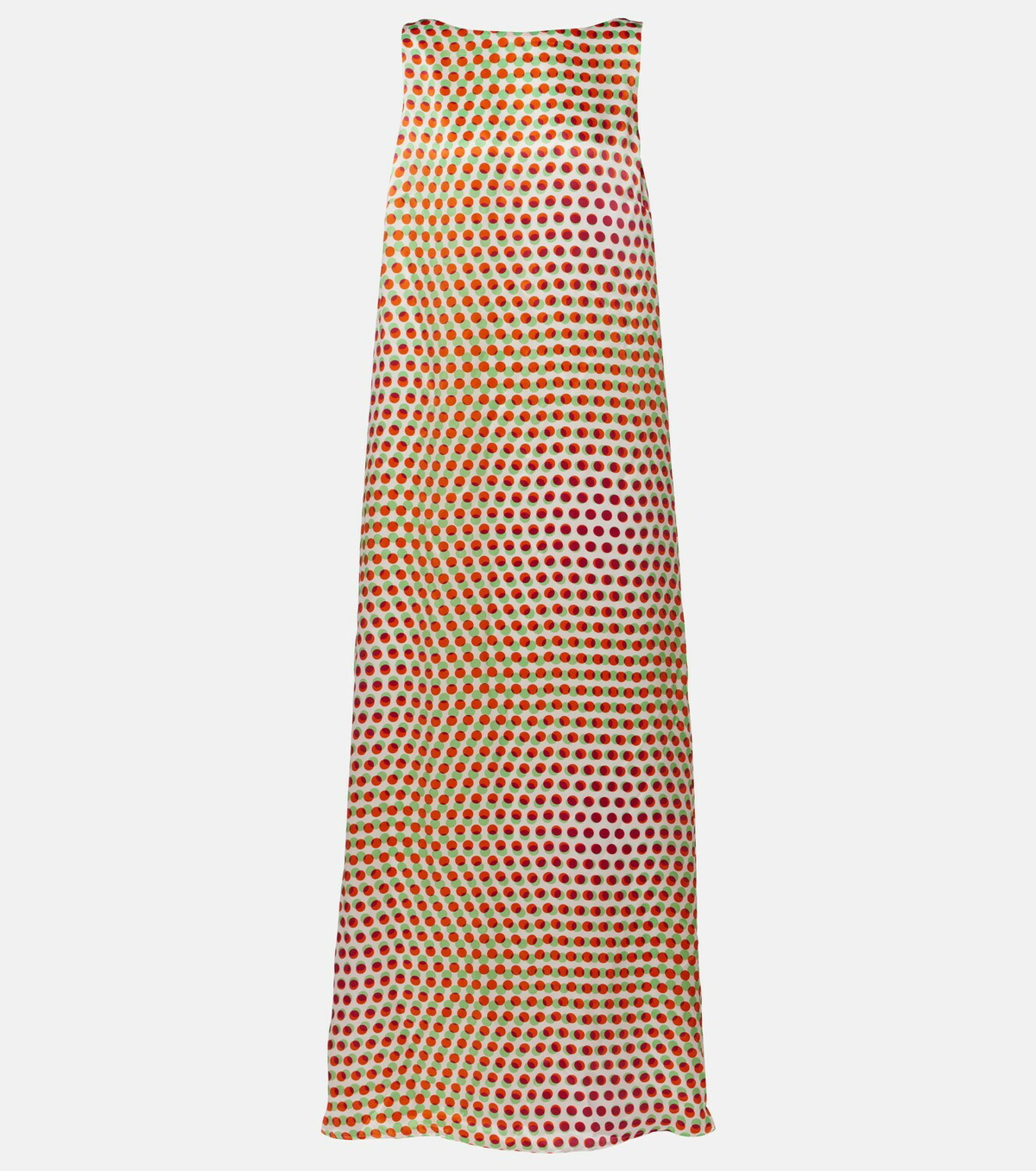 Dries Van Noten Polka-dot silk gown