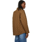 A.P.C. Brown Quilted Wool Jacket