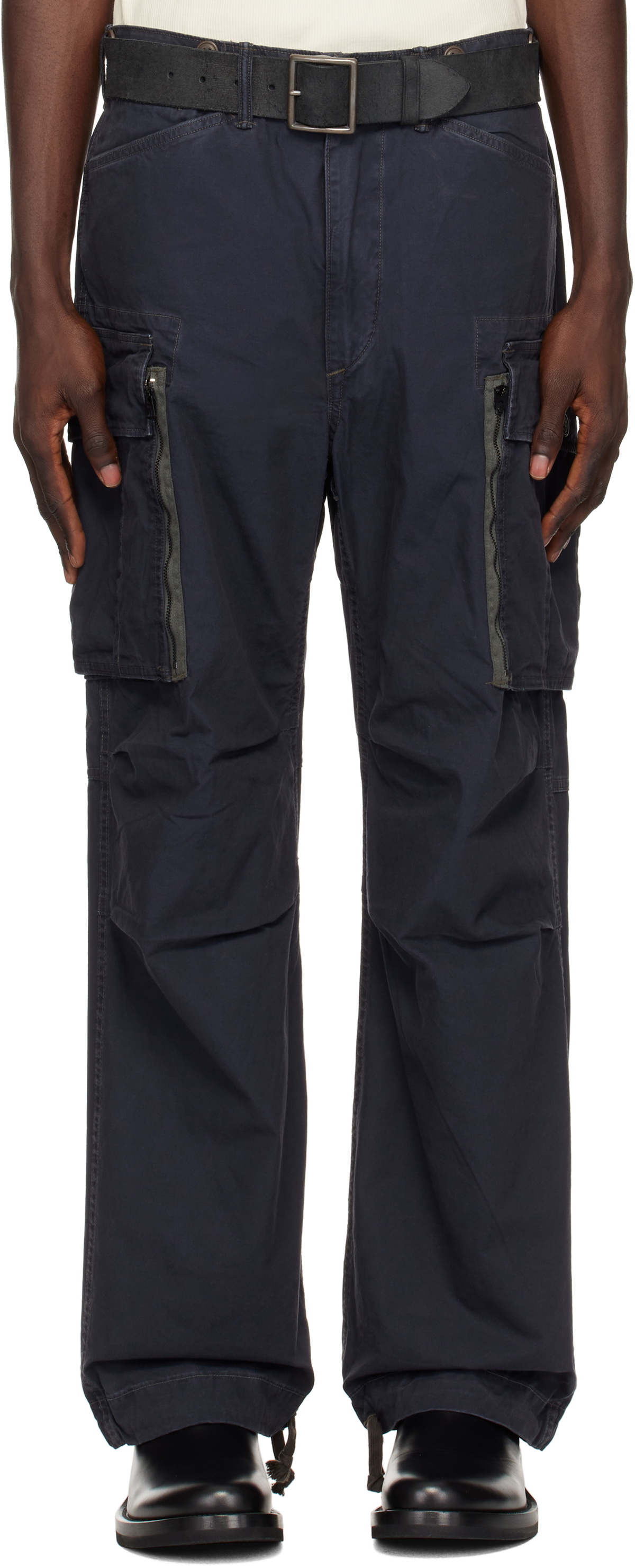RRL Navy Ranger Poplin Cargo Pants RRL