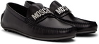 Moschino Black Logo Loafers