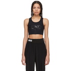 Fendi Black Logo Sports Bra