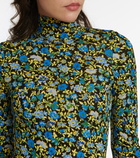 Victoria Beckham - Floral mockneck top