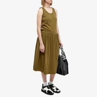 YMC Women's Violette Midi Dress in Olive