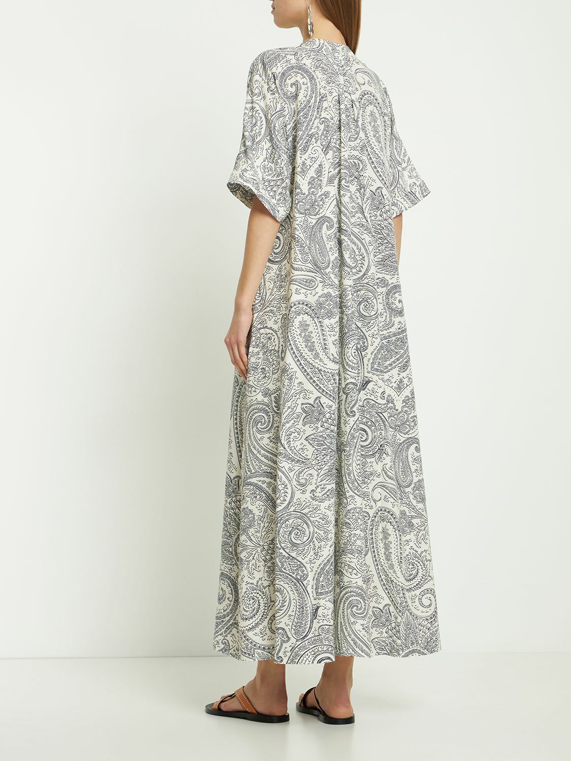 【送料&関税込】Etro Jersey Midi Tunic Dress ETRO - Paisley Print Jersey Midi Dress Etro