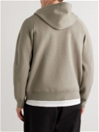 Theory - Jago Stretch-Knit Zip-Up Hoodie - Neutrals