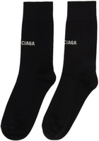 Balenciaga Black Strass Socks