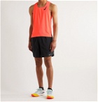 Nike Running - Aeroswift Logo-Print Perforated Dri-FIT Tank Top - Pink