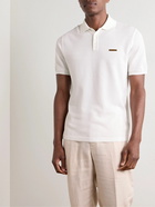 Zegna - Slim-Fit Cotton-Piqué Polo Shirt - White