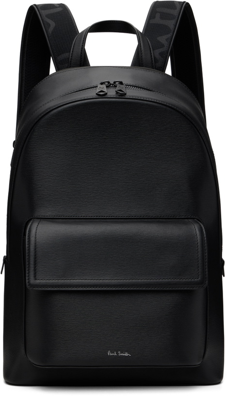 Photo: Paul Smith Black Logo Stamp Backpack