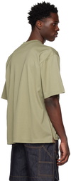 sacai Khaki Crewneck T-Shirt