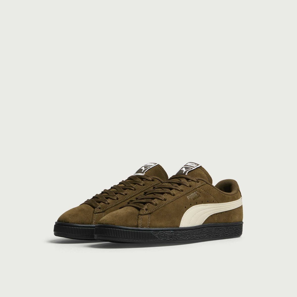 Puma Men's Suede Sneaker in Aged Copper/Alpine Snow