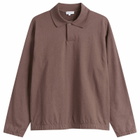 Norse Projects Men's Sylane Relaxed Jersey Polo in Peppercorn