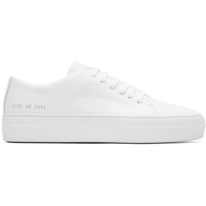 Common Projects White Court Low Super Sneakers